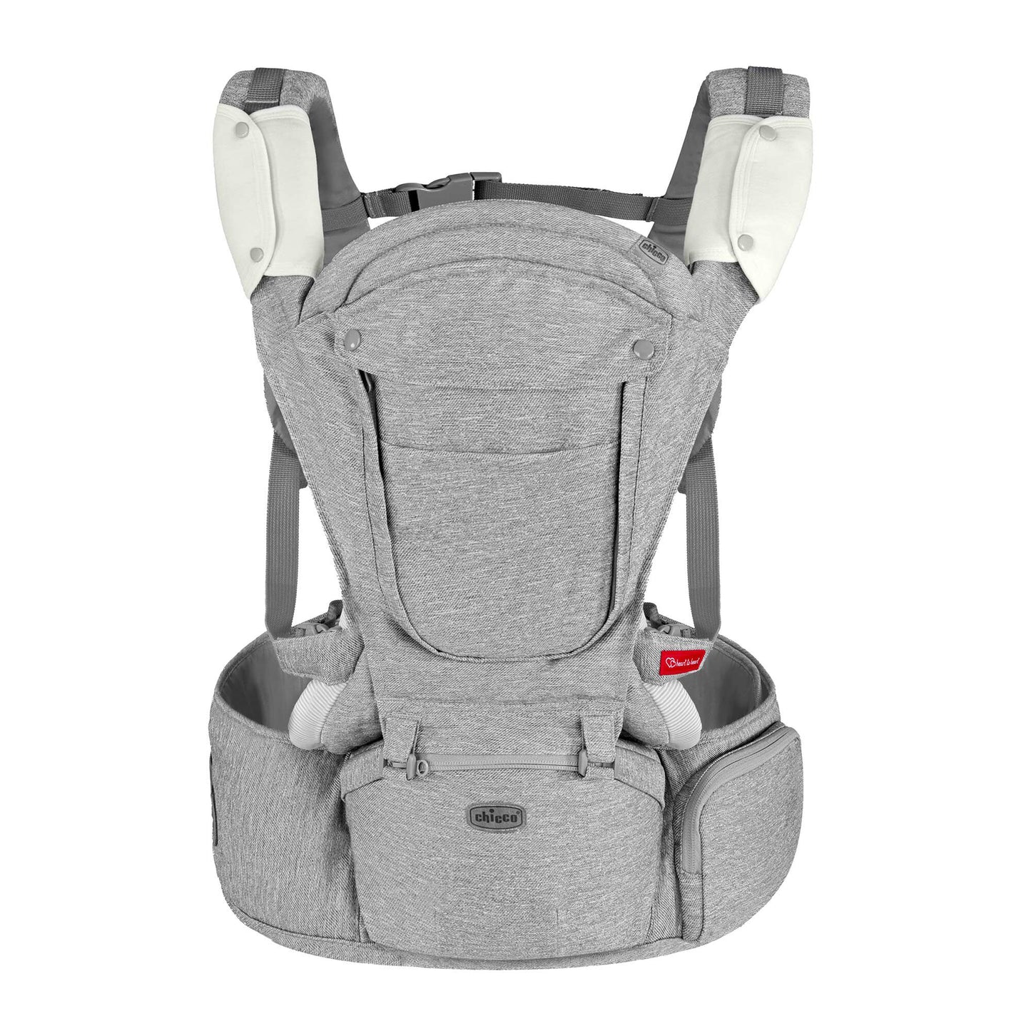 Chicco Sidekick Plush 3 in 1 Hip Seat Carrier-Titanium