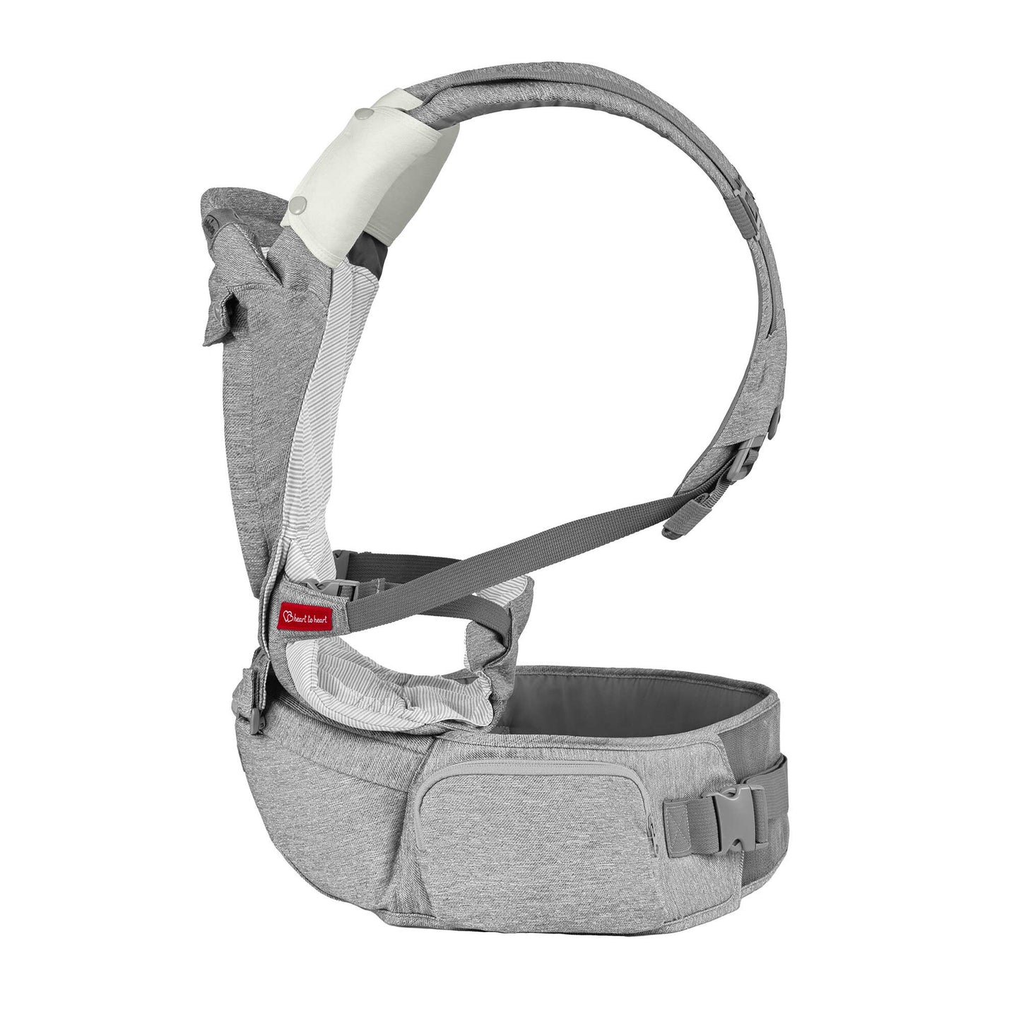 Chicco Sidekick Plush 3 in 1 Hip Seat Carrier-Titanium