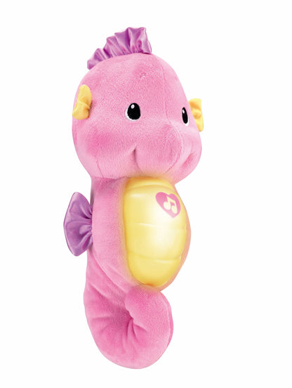 Cavalo marinho Fisher Price Soothe &amp; Glow, rosa