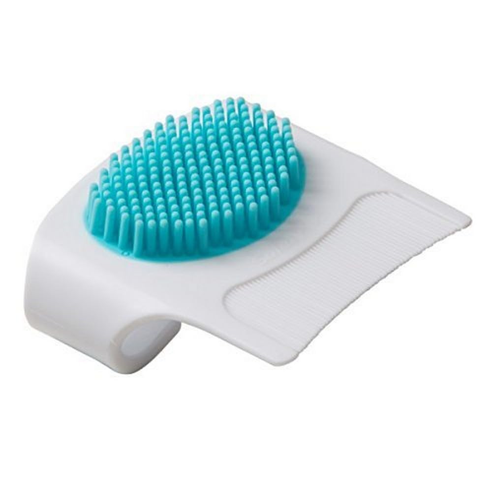 Safety 1st Cradle Cap Brush and Comb - White & Blue