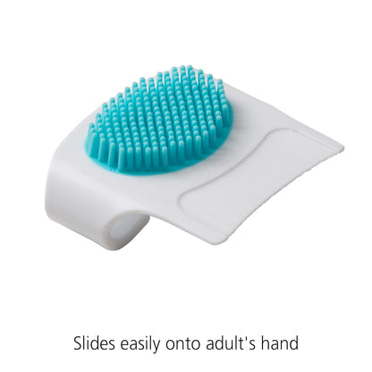 Safety 1st Cradle Cap Brush and Comb - White & Blue