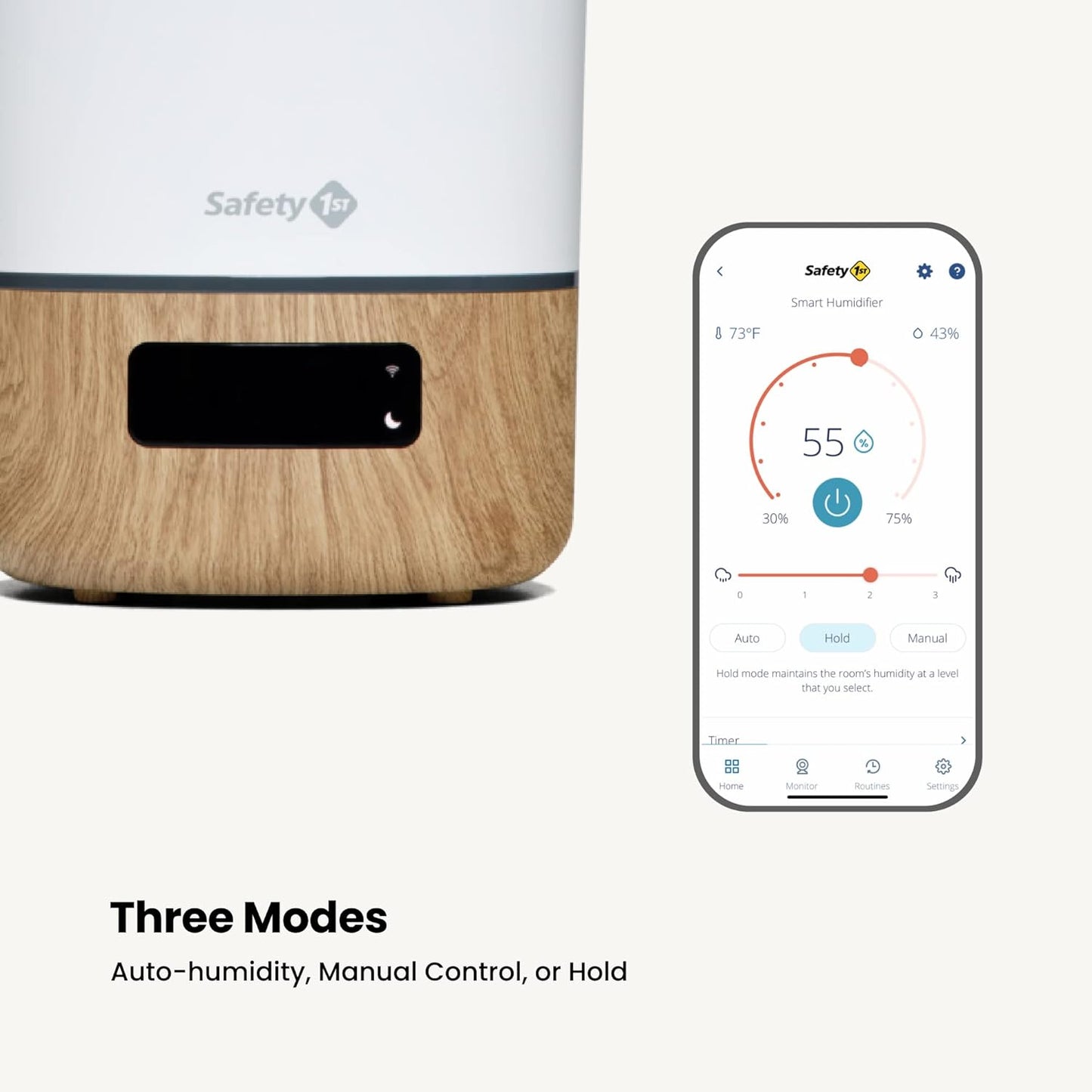 Humidificador inteligente conectado Safety 1st