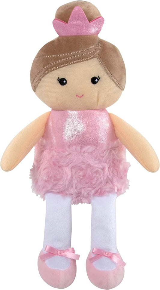 Baby Essentials Plush Baby Doll with Rattle