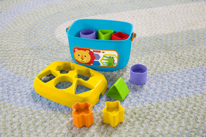 Primeiros blocos da Fisher Price Baby com balde de armazenamento