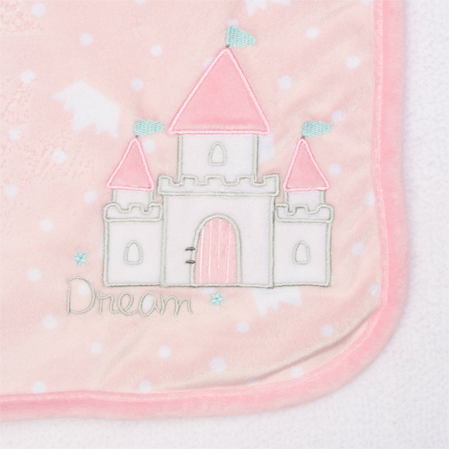 Gerber Girls Princess Castle Plush Blanket