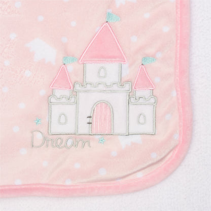 Gerber Girls Princess Castle Plush Blanket