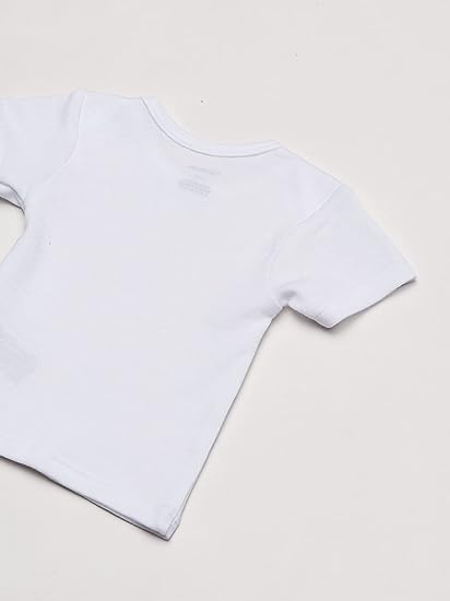 Gerber Camisa sin mangas de manga corta, paquete de 3, blanco