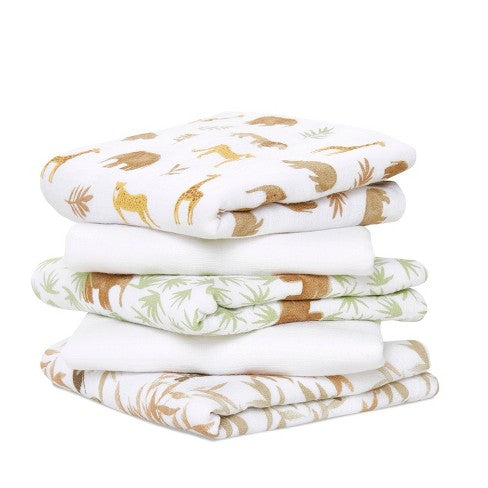 Essentials Cotton Muslin Squares 5-Pack