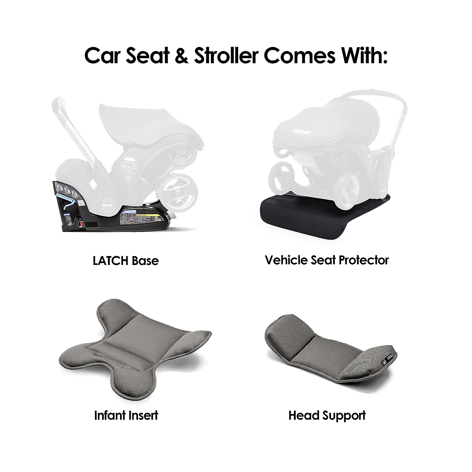 how long can baby stay in doona stroller Doona Infant Car Seat & Stroller Nitro Black