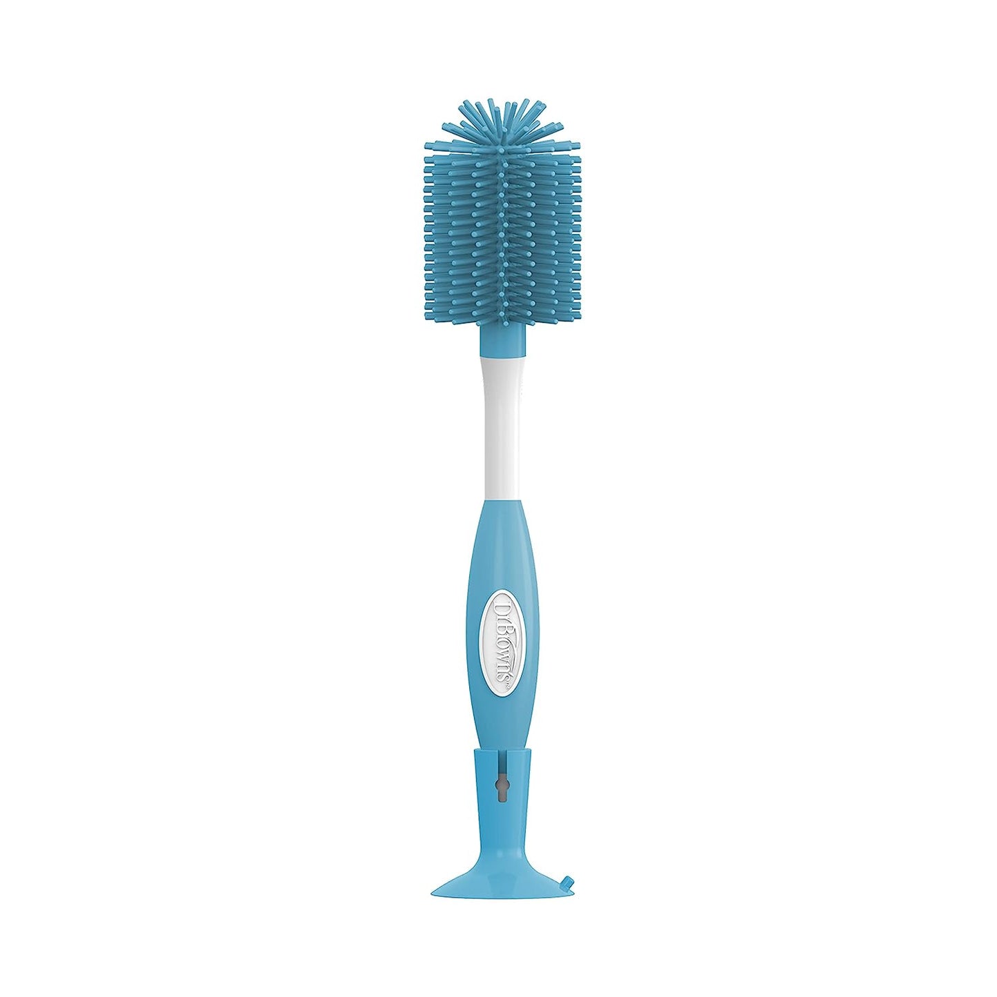 Dr. Brown's Soft Touch No Scratch Baby Bottle Cleaning Brush Nipple Cleaner with Stand and Storage Clip