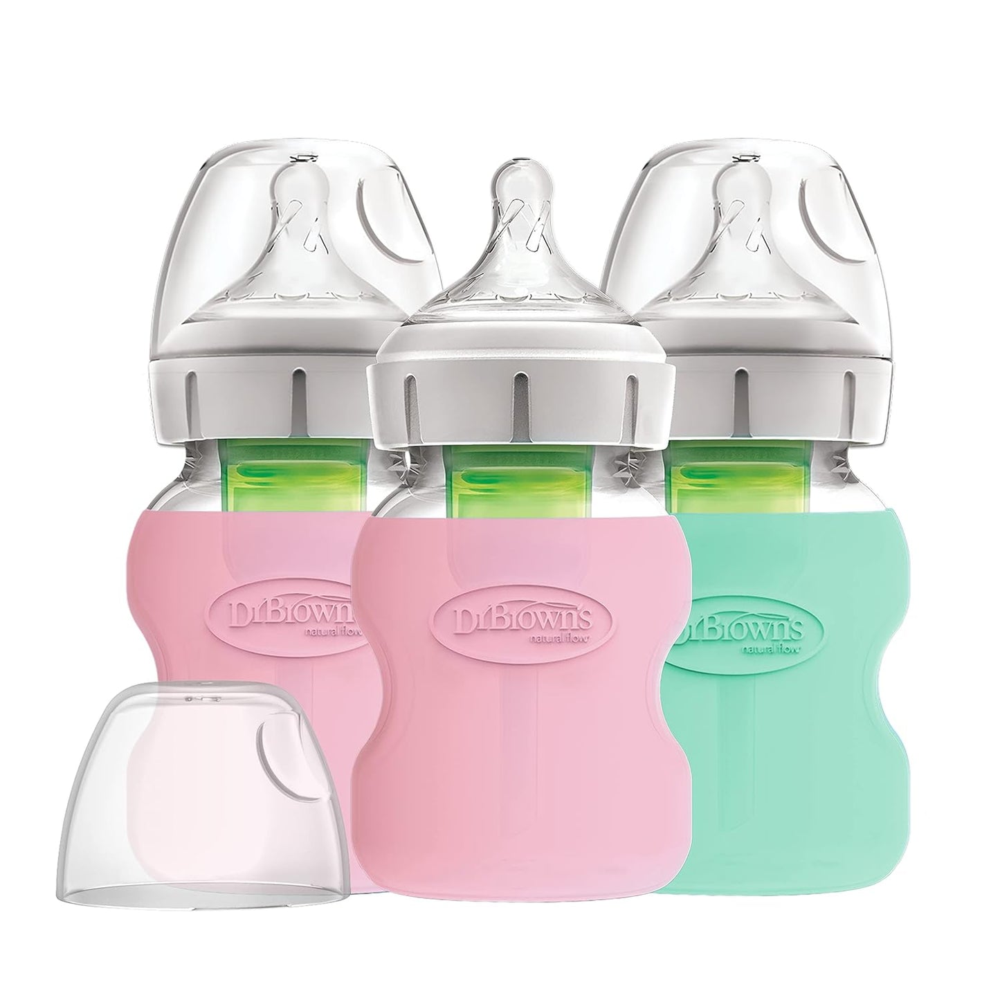 Dr. Brown's Natural Flow Options+ Glass Baby Bottle Sleeves