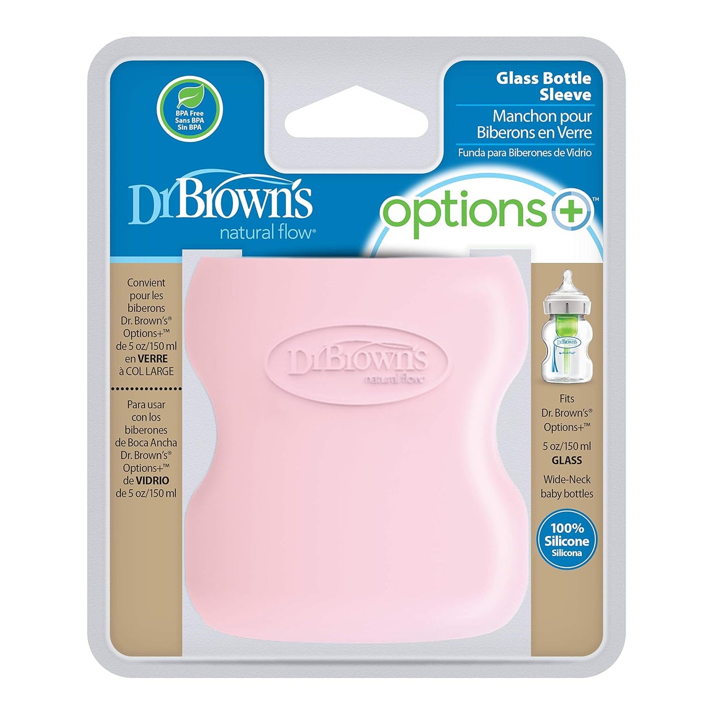 Dr. Brown's Natural Flow Options+ Glass Baby Bottle Sleeves