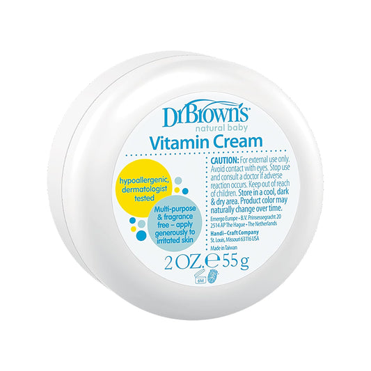 Dr. Brown's All Natural Multipurpose, Fragrance-Free, Hypoallergenic Vitamin Baby Cream