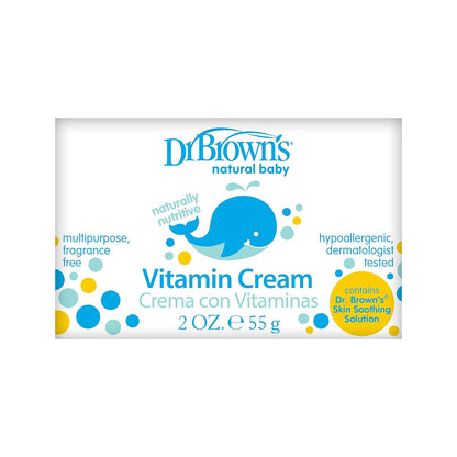 Creme para bebês com vitamina hipoalergênica, totalmente natural, multiuso, sem fragrâncias e hipoalergênico do Dr. Brown