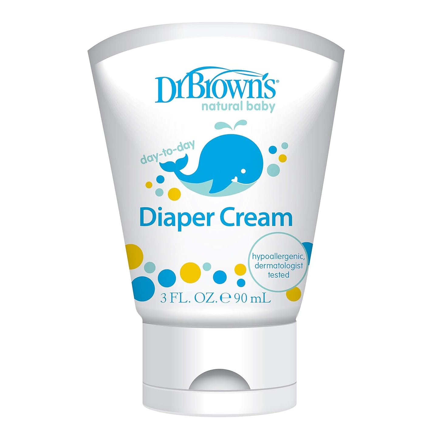 Creme natural para fraldas para bebês do Dr. Brown, 3 onças 