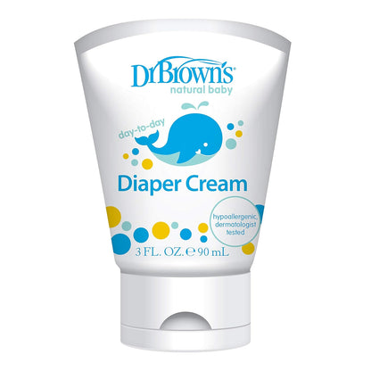 Creme natural para fraldas para bebês do Dr. Brown, 3 onças 