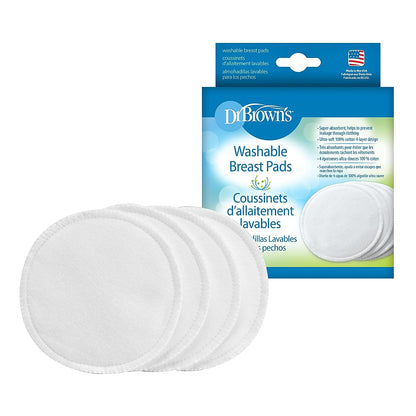 Dr. Brown's Washable Breast Pads 4-Pack