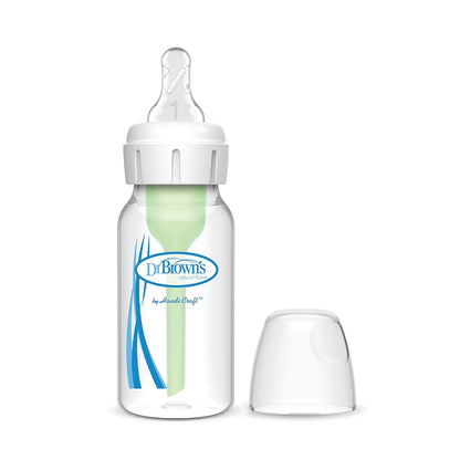 Dr. Brown’s Anti-Colic Options+ Narrow Baby Bottle, 0m+ Level 1 Nipple