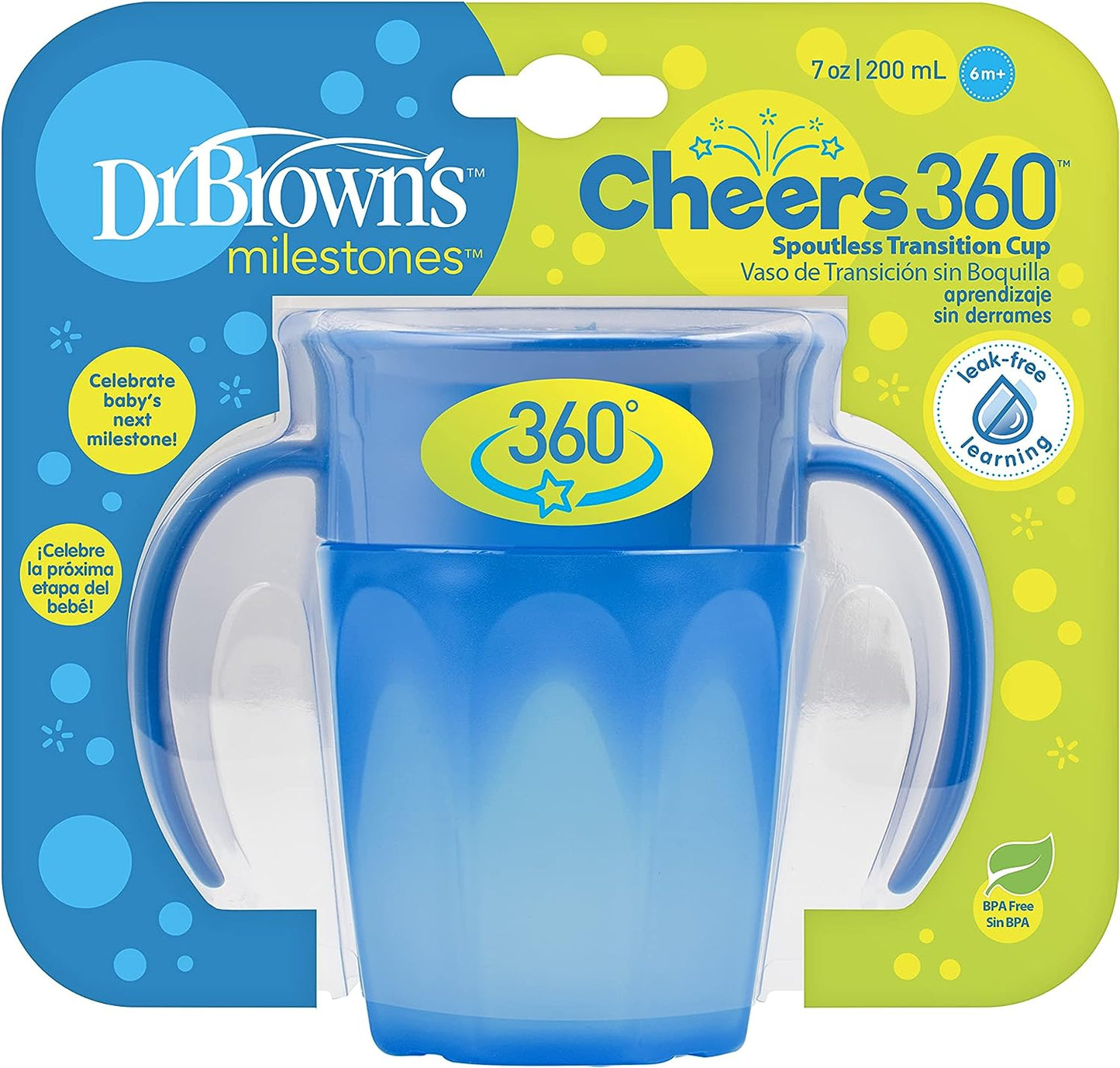 Dr. Brown’s® Milestones™ Cheers360™ Cup with Handles, 7 oz/200 mL