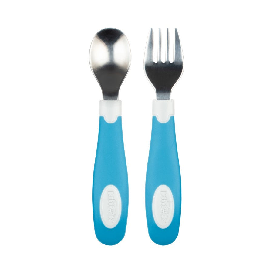 Dr. Brown’s Designed to Nourish Soft-Grip Spoon and Fork Set