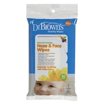 Dr Brown's Wipe Nose and Face, 30 Pack