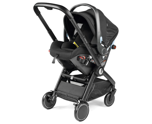 Peg Perego City Loop + Urban Mobility Infant Car Seat & Stroller Combo True Black