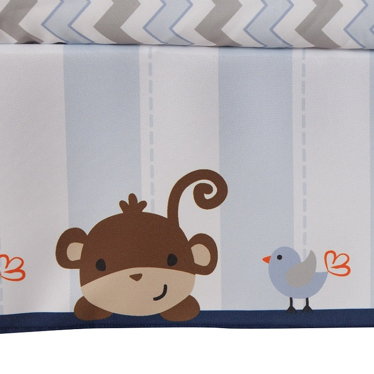 Bedtime Originals Mod Monkey Juego de cama para cuna de 3 piezas