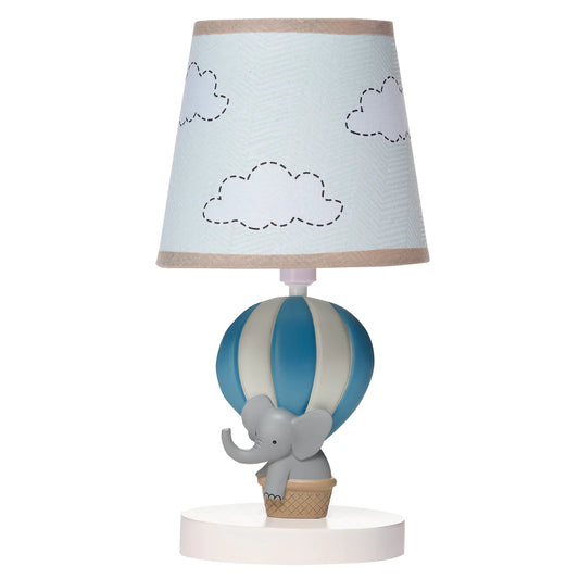 Bedtime Originals Up Up &amp; Away Lámpara con pantalla y bombilla