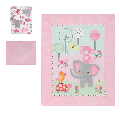 Bedtime Originals Twinkle Toes Juego de ropa de cama para cuna de 3 piezas