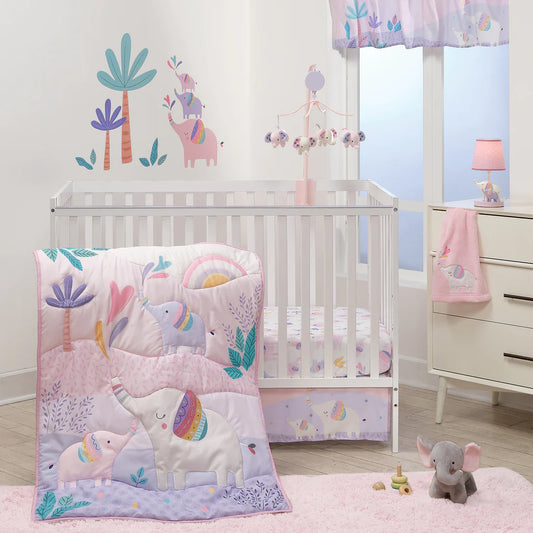 Bedtime Originals Elephant Dream Juego de ropa de cama para cuna de 3 piezas