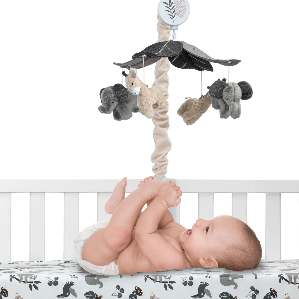 Lambs & Ivy Baby Jungle Crib Musical Mobile