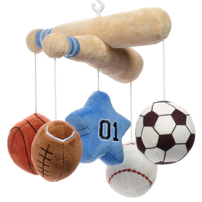 Lambs & Ivy Baby Sports Crib Musical Mobile