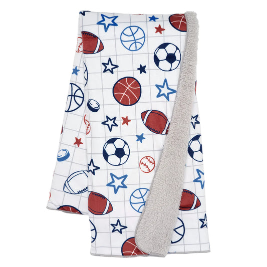 Lambs & Ivy Baby Sports Blanket