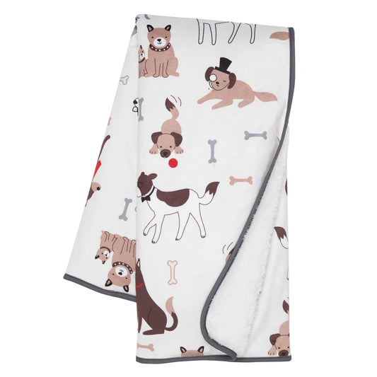 Lambs & Ivy Bow Wow Baby Blanket