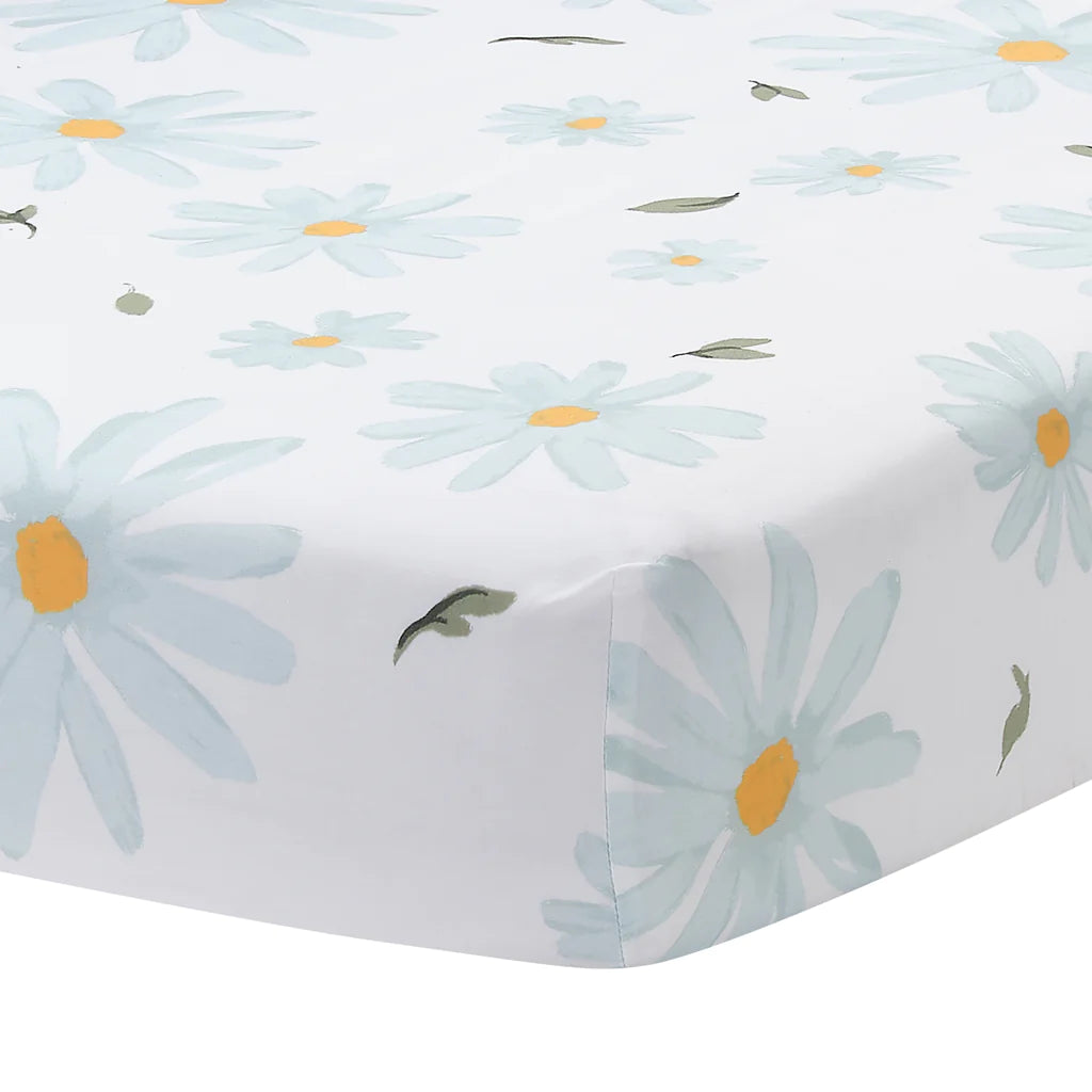 Conjunto de cama para berço de 3 peças Lambs &amp; Ivy Sweet Daisy