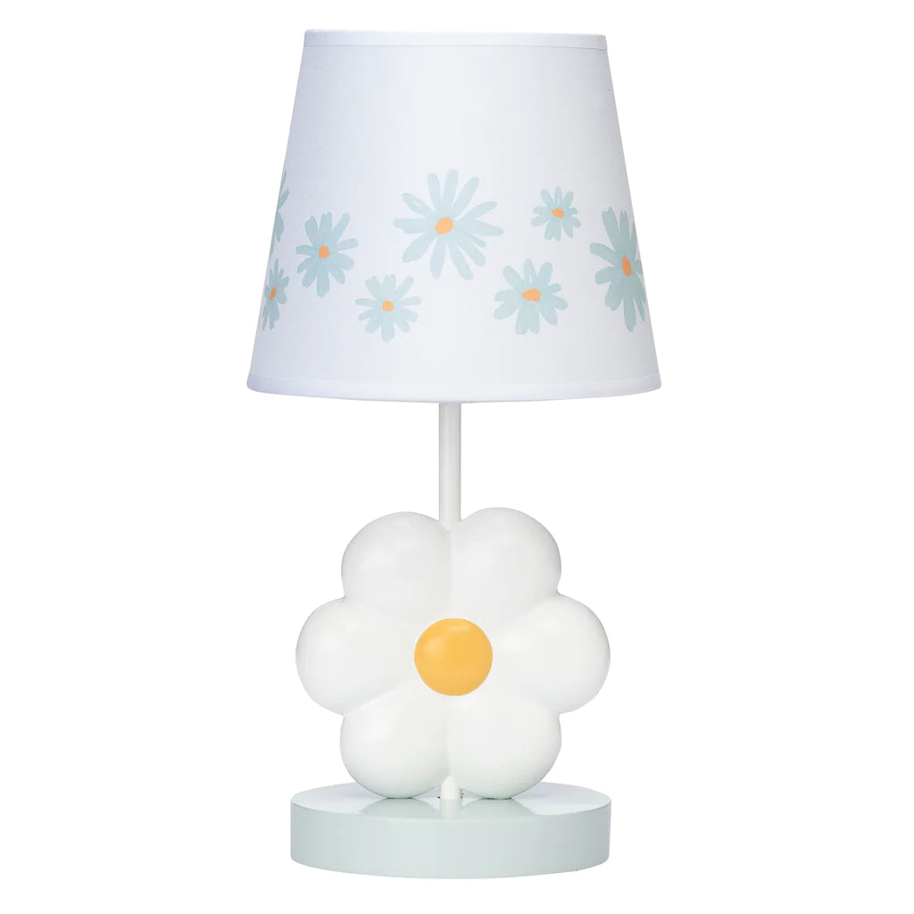 Lambs & Ivy Sweet Daisy Lamp with Shade & Bulb