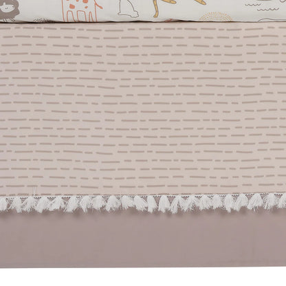 Conjunto de cama para berço de 3 peças Lambs &amp; Ivy Baby Noah