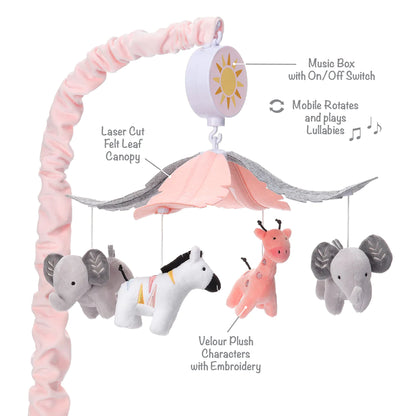 Lambs & Ivy Jazzy Jungle Crib Musical Mobile