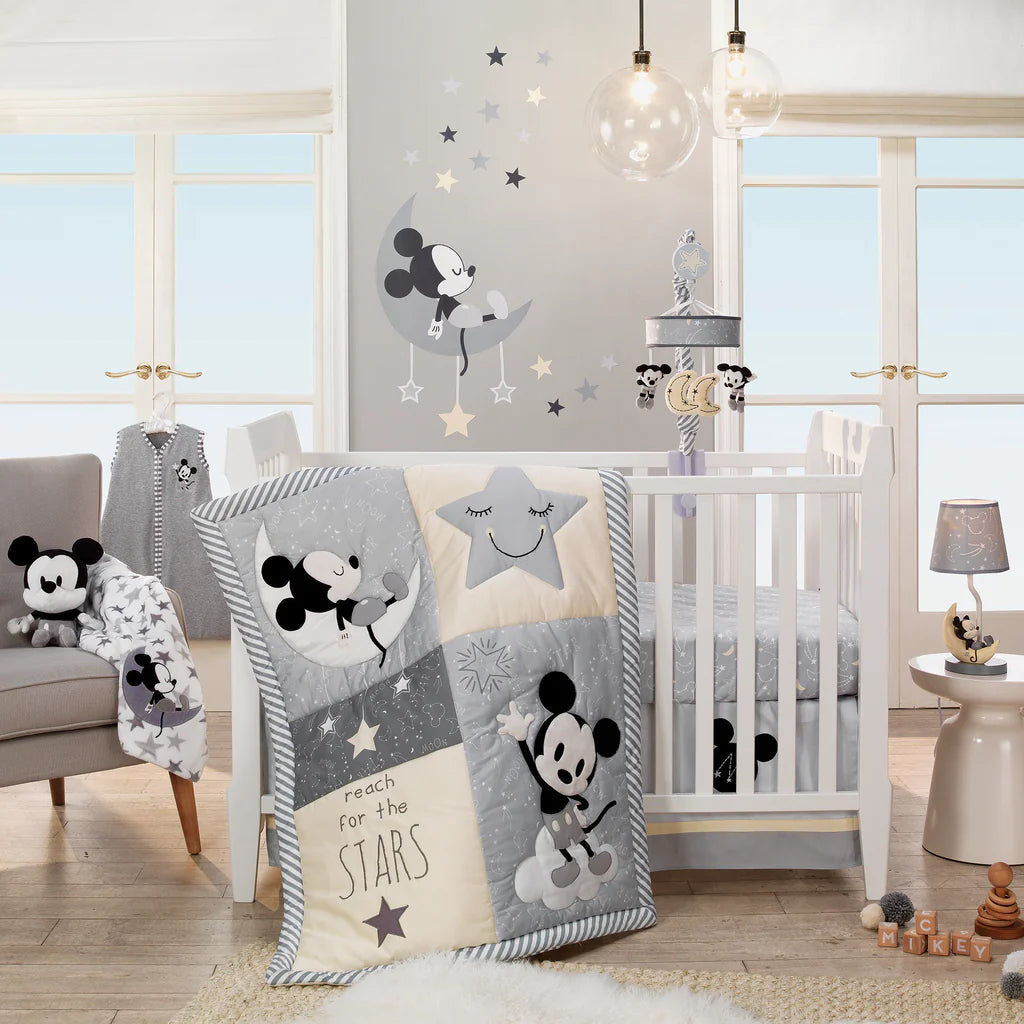 Lambs & Ivy Mickey 4-Pieces Crib Bedding Set