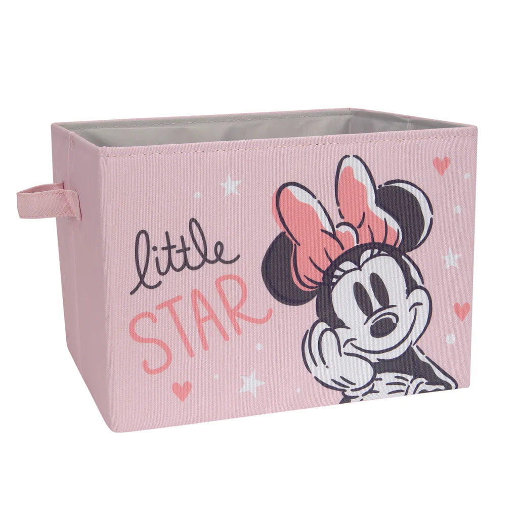 Cesta de almacenamiento plegable para bebé Minnie Mouse de Lambs &amp; Ivy Disney