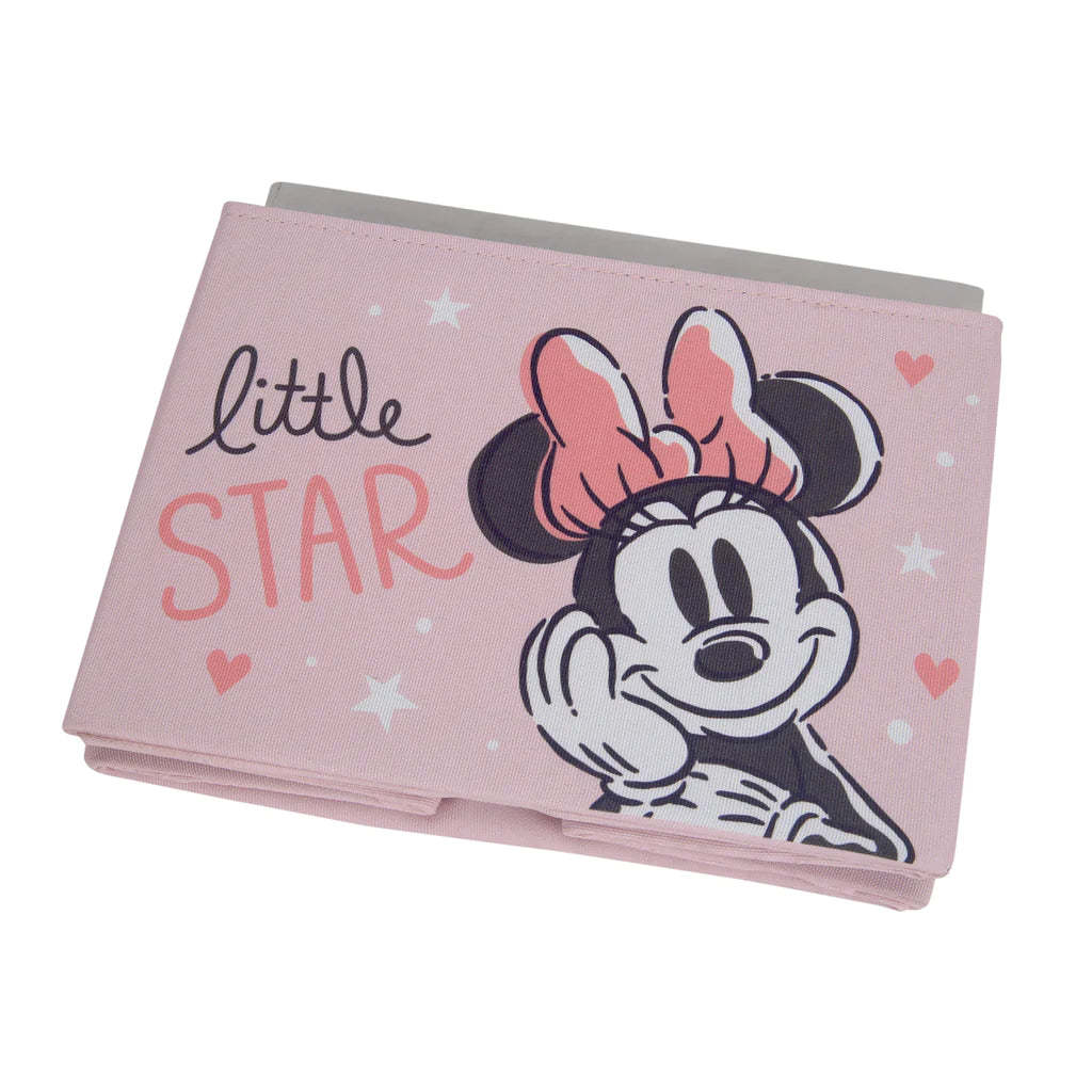 Cesta de almacenamiento plegable para bebé Minnie Mouse de Lambs &amp; Ivy Disney