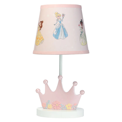 Lambs &amp; Ivy Disney Princess Lámpara con pantalla y bombilla