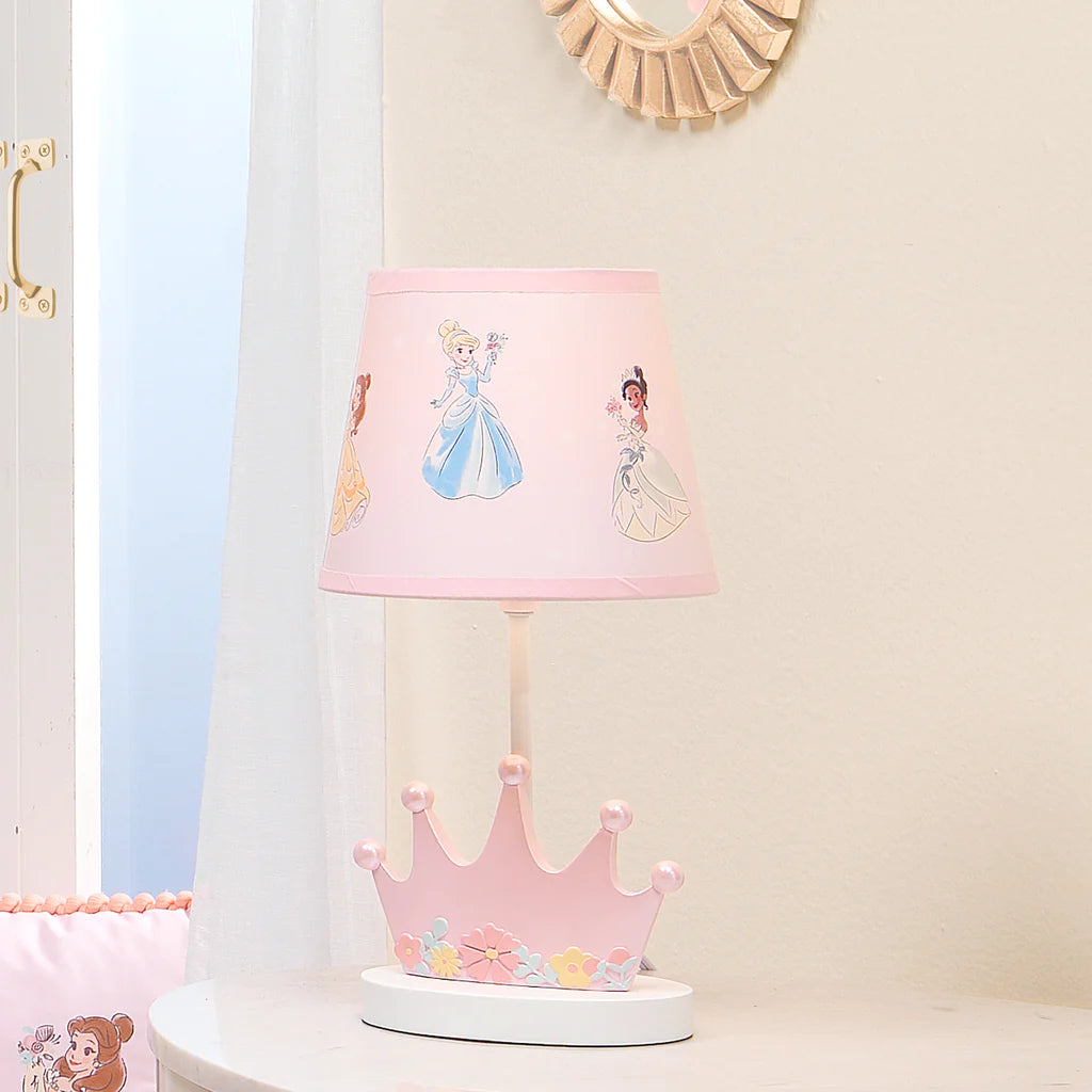 Disney Princess Pink Lamp with Shade & Bulb