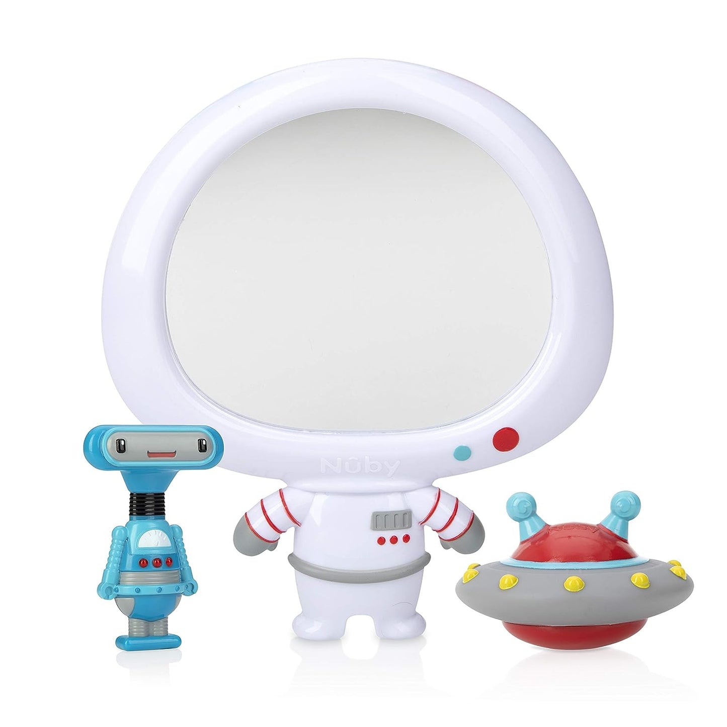 Nuby Awesome Astronaut Mirror Bath Toy 3-Piece Set