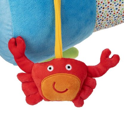 Nuby Tummy Time Discovery Almohada de felpa suave con juguetes