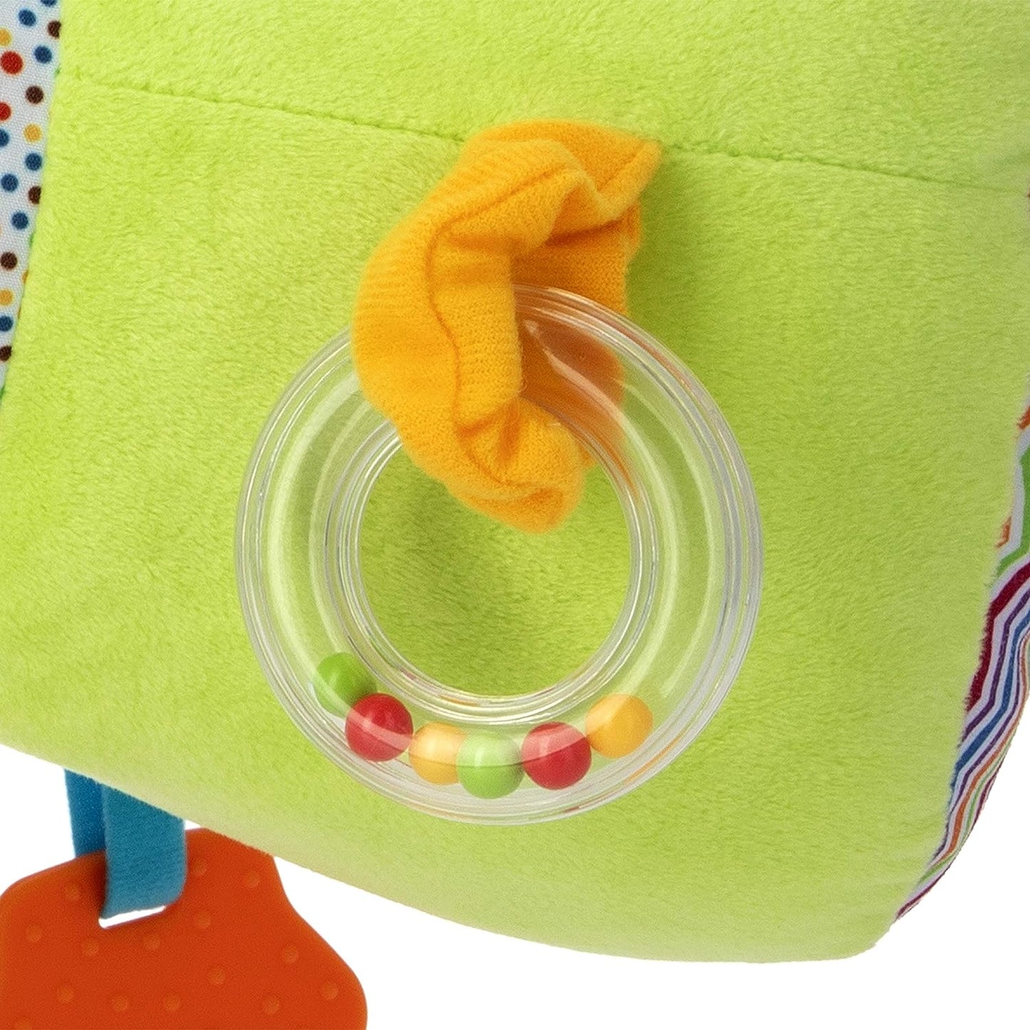 Nuby Tummy Time Discovery Almohada de felpa suave con juguetes