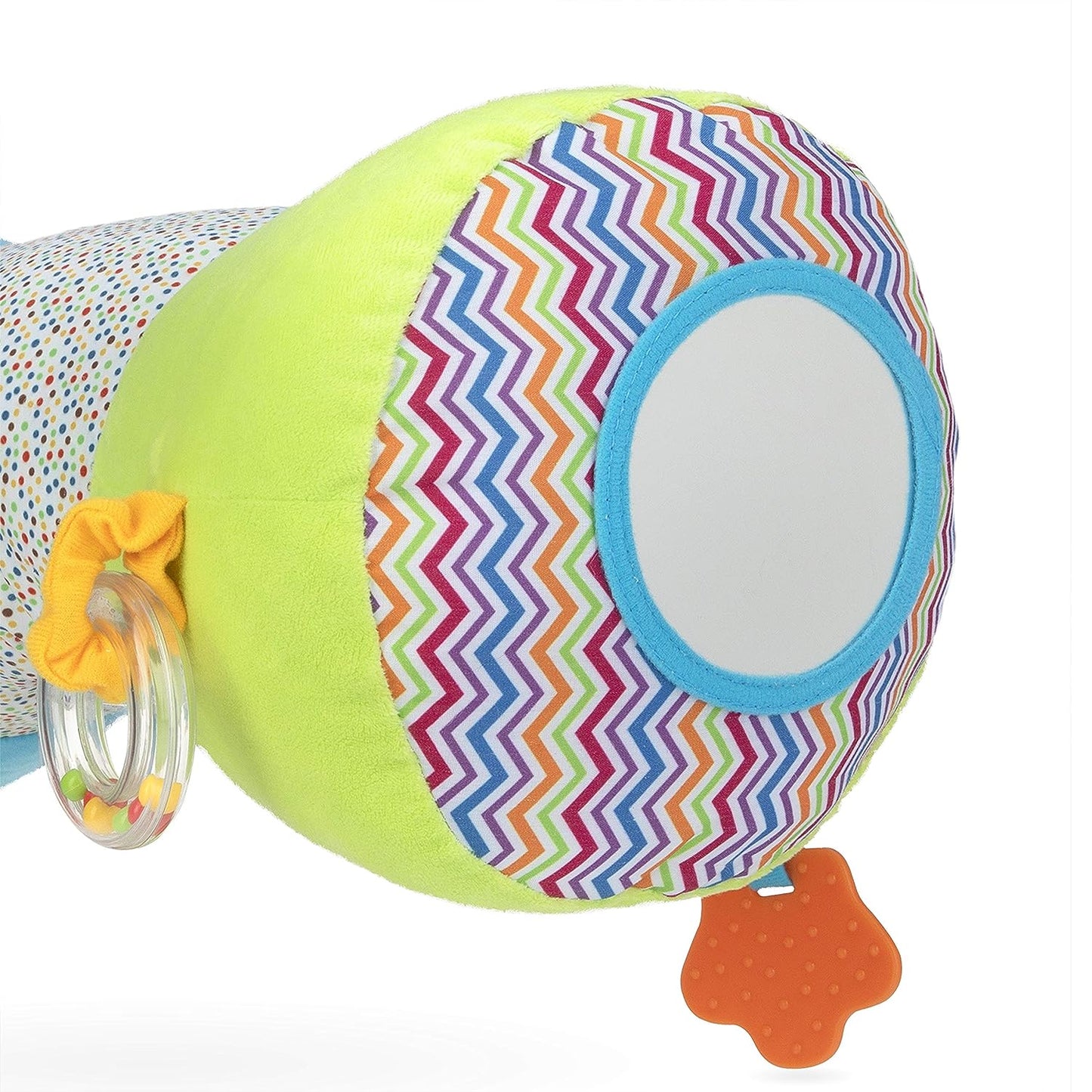 Nuby Tummy Time Discovery Almohada de felpa suave con juguetes