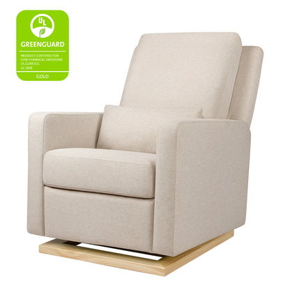 Babyletto Sigi Recliner and Glider Eco-Weave with Light Wood Base