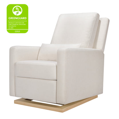 Babyletto Sigi Recliner and Glider Eco-Weave with Light Wood Base