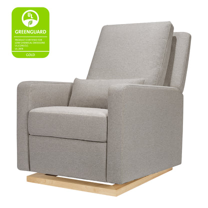 Babyletto Sigi Recliner and Glider Eco-Weave with Light Wood Base